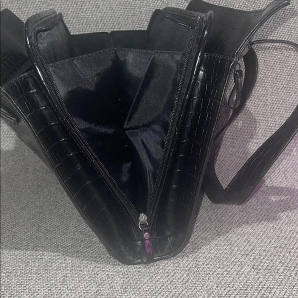 Naturalizer Black Laptop Bag Sleek Minimalist Design
